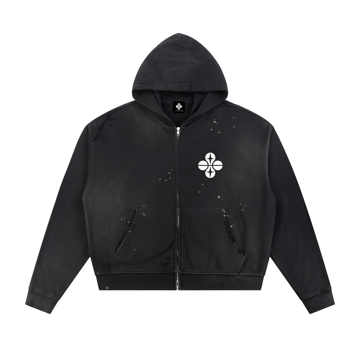 Aetherline Splatter Zip Hoodie