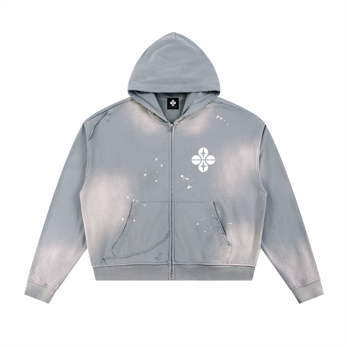 Aetherline Splatter Zip Hoodie
