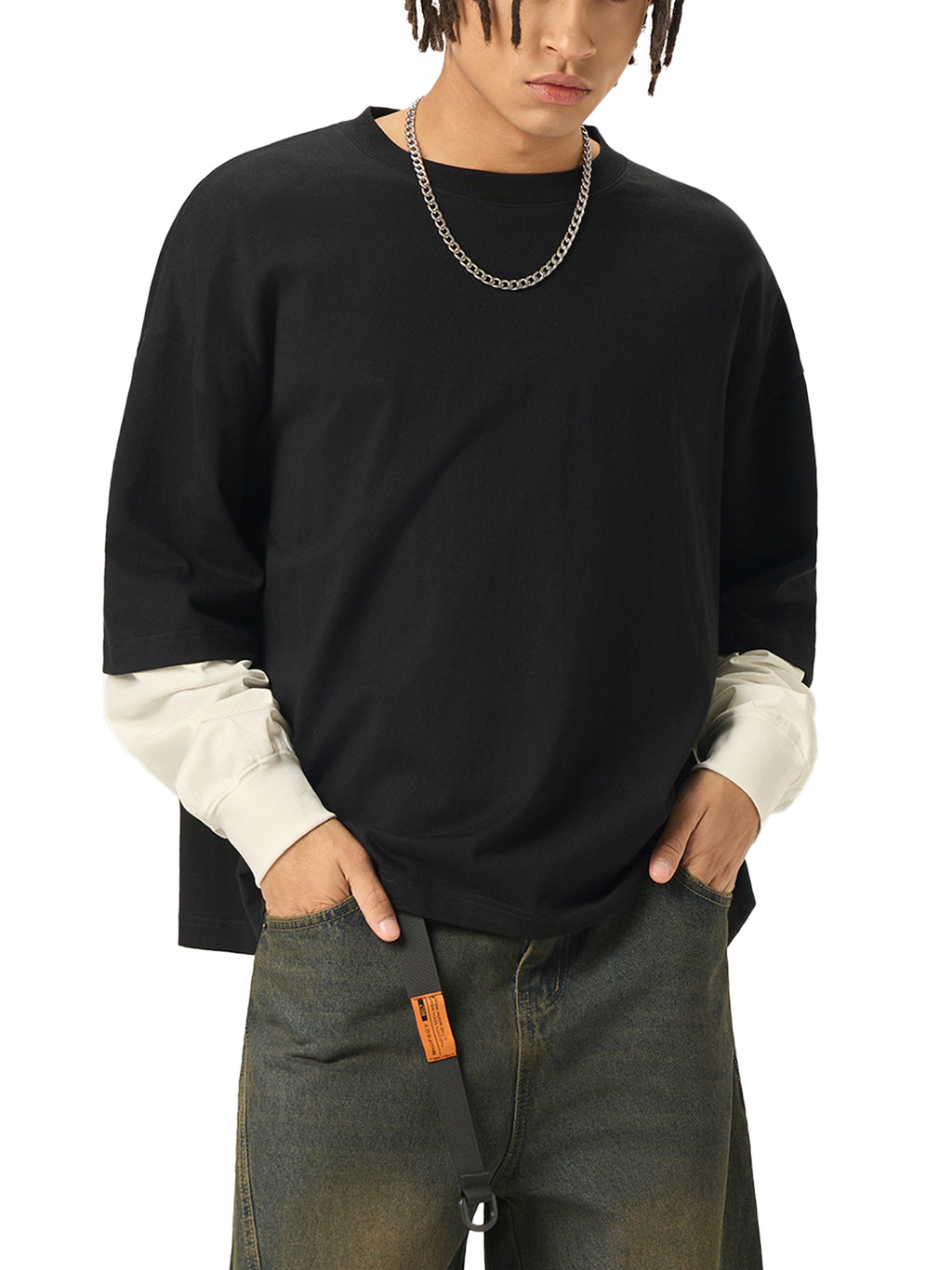 Aetherline Black and White Longsleeve