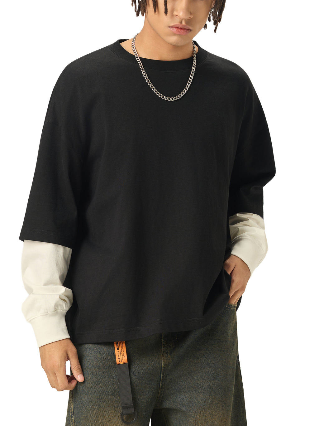 Aetherline Black and White Longsleeve